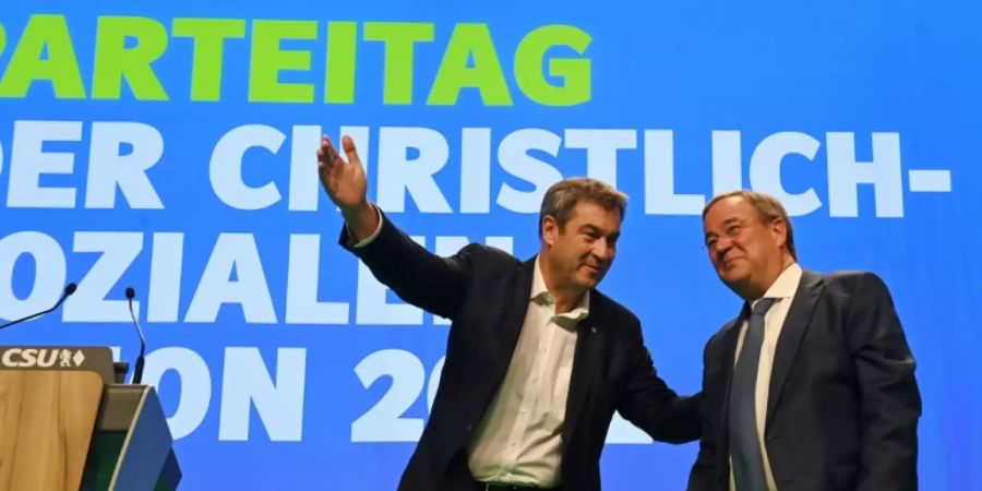 Söder und Laschet im Wahlkampf