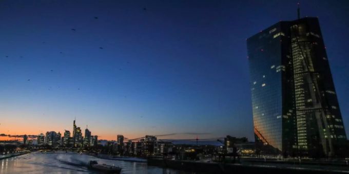 Die Europäische Zentralbank (EZB) in Frankfurt am Main (D). ezb