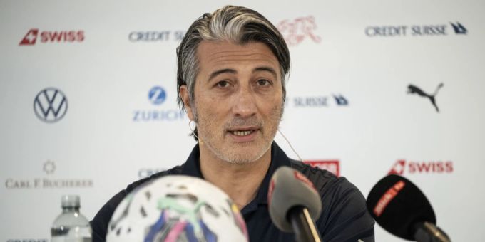 Murat Yakin bei der Pressekonferenz zur Kader-Bekanntgabe für den ersten Nati-Zusammenzugs der Saison. murat yakin