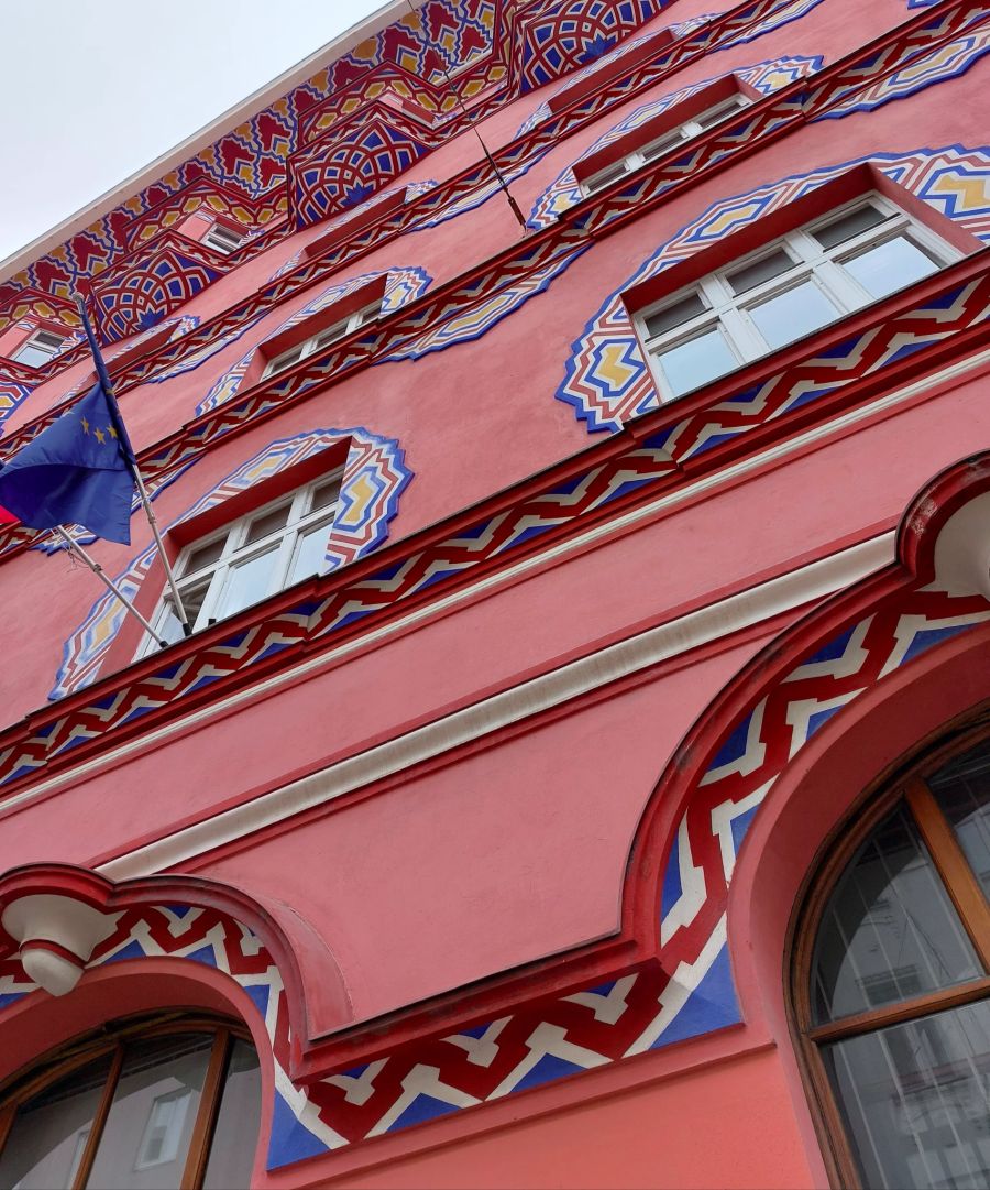 Fassade in Ljubljana.