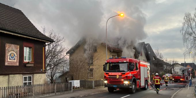Altstätten: Brand in leerstehendem Haus Altstätten: Brand in leerstehendem Haus