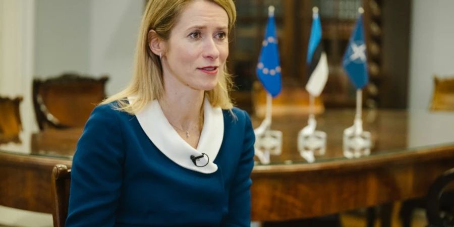 Estlands Regierungschefin Kaja Kallas im Februar in Tallinn