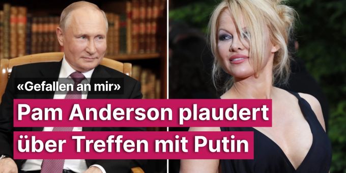 «Gefallen an mir» - Pamela Anderson schwärmt von Treffen mit Putin «Gefallen an mir» - Pamela Anderson schwärmt von Treffen mit Putin
