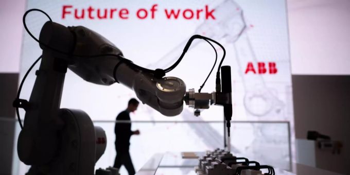 Ein Messestand von ABB. ABB