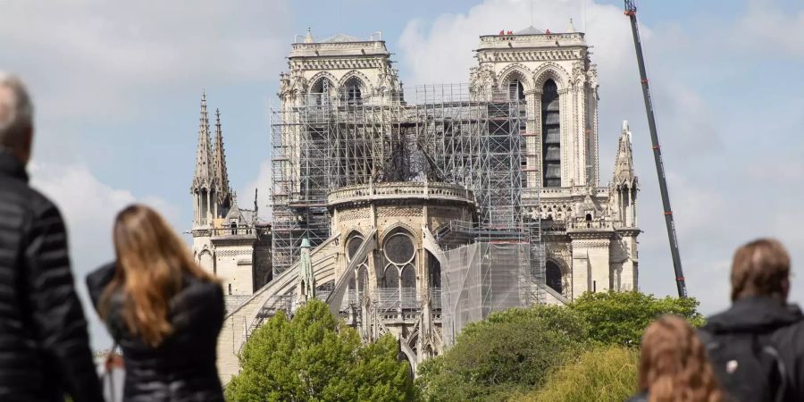 Nach dem Brand der Kathedrale Notre-Dame