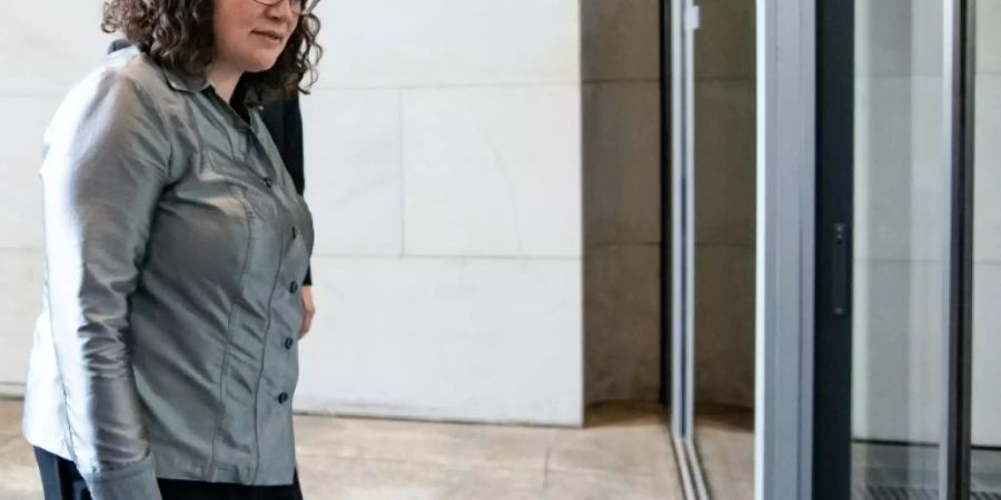 Nahles auf dem Weg zu ihrer letzten Fraktionssitzung