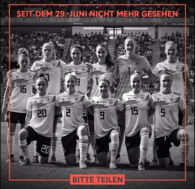 Dieses Foto teilten die DFB-Frauen auf Instagram. DFB