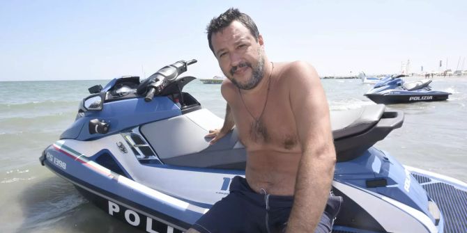 matteo Salvini auf Sommertour