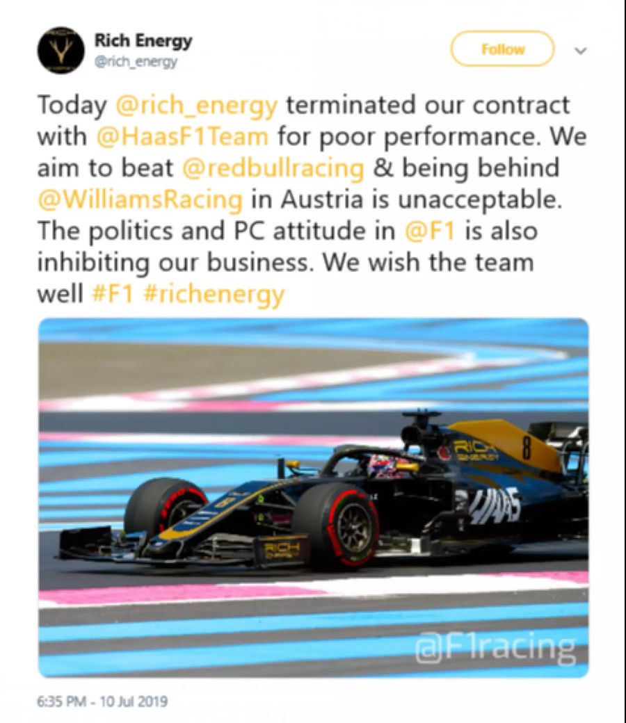 rich energy haas f1