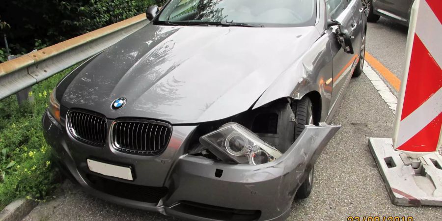 Verkehrsunfall auf der Autobahn A3 in Benken SG