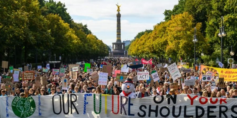 Demonstranten in Berlin