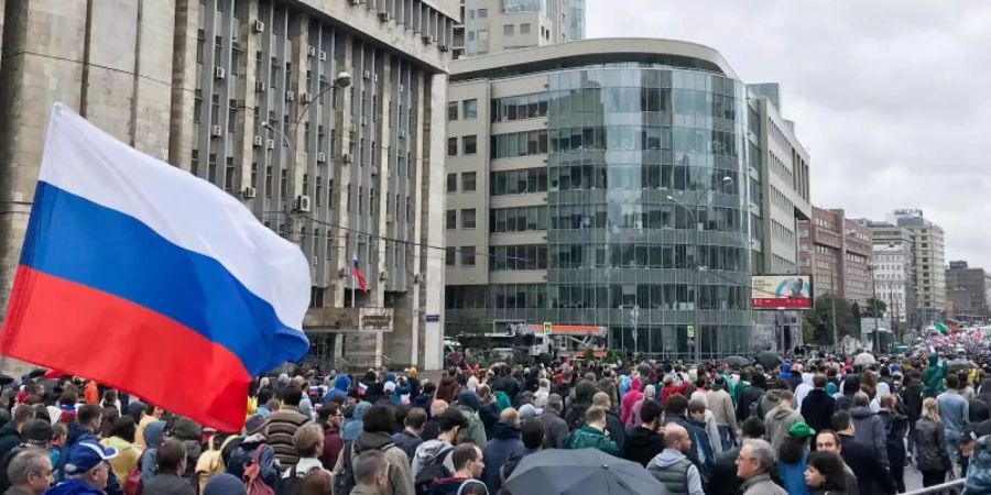 Am vergangenen Samstag protestierten rund 60.000 Demonstranten gegen undemokratische Wahlen in Moskau. Foto: Ulf Mauder