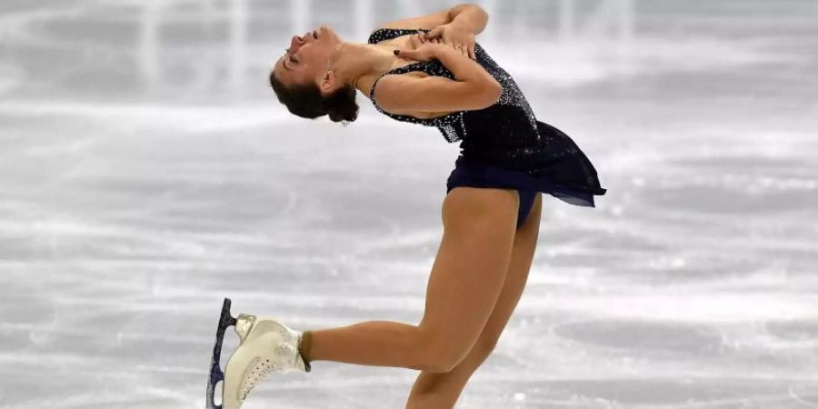 Patzte zum Start der WM im Kurzprogramm: Nicole Schott in Aktion. Foto: Martin Meissner/AP/dpa