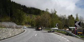 Churwalden GR - Lenker wurde bei Motorradunfall verletzt