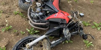 Oberhallau SH - Verletzter Mann nach Alleinunfall mit Motorrad