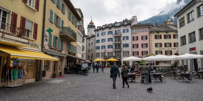 Das Zentrum von Brig. Das Zentrum von Brig.