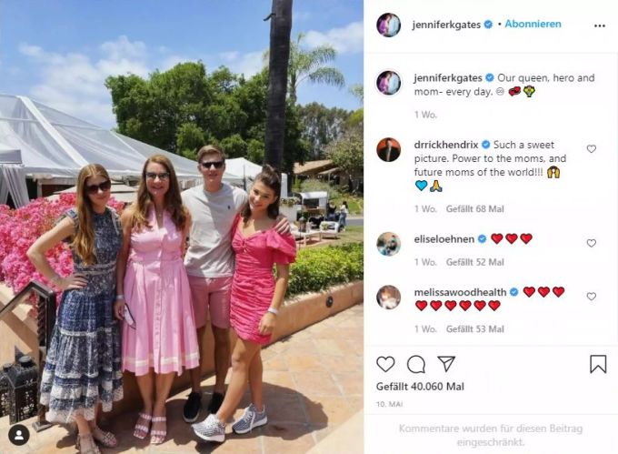 Die Familie Gates ohne Bill: Jennifer, Melinda, Rory und Phoebe (v. l. n. r.) Melinda Gates