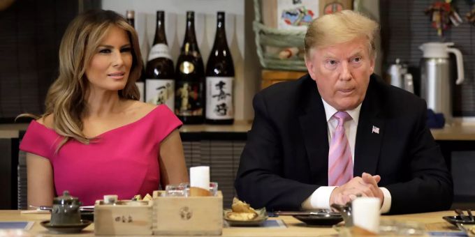 Wenn Donald Trump und seine Frau ins Restaurant gingen, folgte alles streng nach Protokoll. Donald Trump Melania