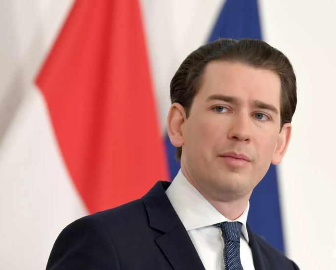 Bundeskanzler Sebastian Kurz (ÖVP) im Rahmen einer Pressekonferenz. Sebastian Kurz