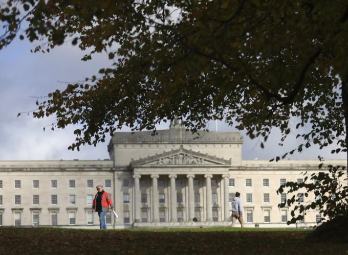 Das Parteigebäude in Belfast. irland