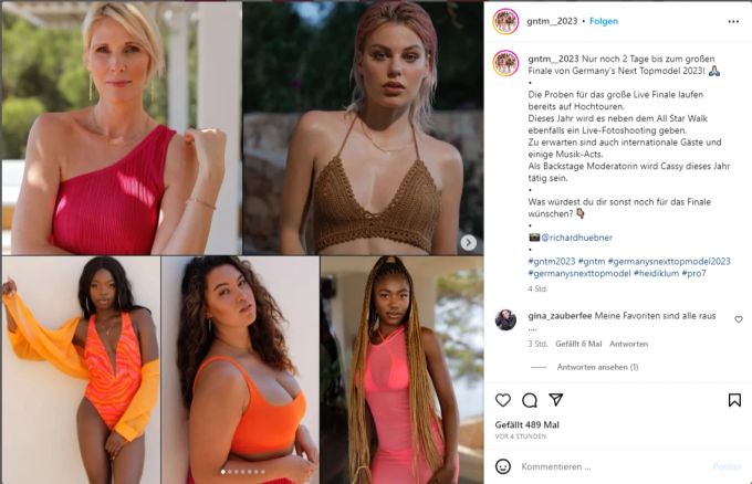 Diese fünf Frauen wollen am Donnerstag «Germany's Next Topmodel» werden. GNTM