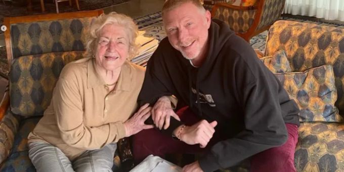 Boris Becker und seine Mutter Elvira. Boris Becker