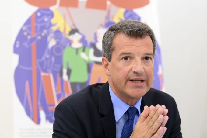 «Pro Schweiz»-Geschäftsführer Werner Gartenmann spricht während einer Medienkonferenz. Werner Gartenmann Pro schweiz