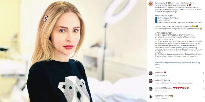 Theresia Fischer stellt ihre verlängerten Beine gerne zur Schaue. Das gefällt nicht allen. GNTM Theresia