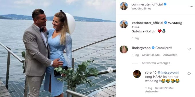 Lindsey Vonn gratuliert Corinne Suter versehentlich zur Hochzeit