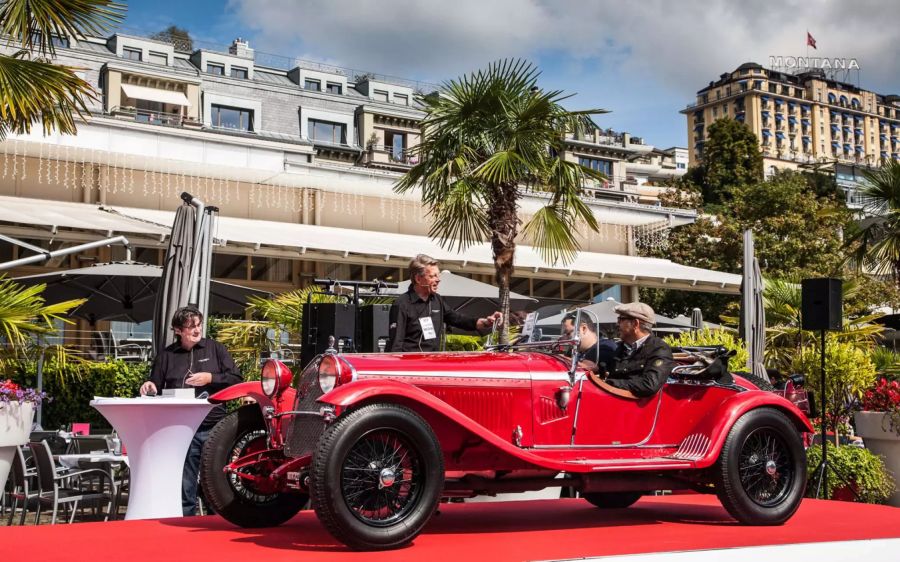 Alfa Romeo 6C 1750 GS Zagato; 6 Zylinder und 1750 ccm Hubraum begeistern die glücklichen Fahrer. Allgemein ist bei den Oldtimern jedoch ein deutlicher Rückgang am Interesse von Autos mit Baujahr vor 1945 festzustellen. Wohl einfach, weil die meisten Käufer das Traumauto aus ihrer Jugend suchen und nicht einen Klassiker aus der Vorkriegszeit.