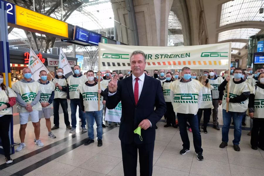 Lokführer-Streik im Personenverkehr - Leipzig