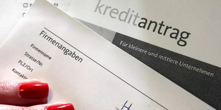 Eine Frau füllt einen Kreditantrag aus. (Archivbild). Foto: picture alliance / dpa