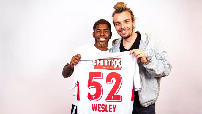 Barthélémy Constantin und der Brasilianer Wesley. Wesley FC Sion