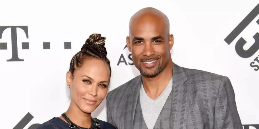 US-Schauspielerin Nicole Ari Parker mit Ehemann Boris Kodjoe 2016 in München. Foto: picture alliance / dpa