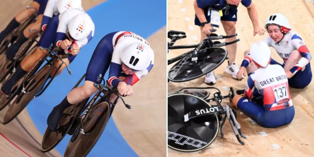 Olympia 2021: Britinnen stürzen beim Jubel nach Velo ...