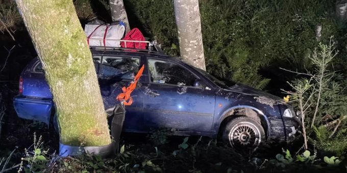 Die Lenkerin und ihr Beifahrer blieben unverletzt. Unfall