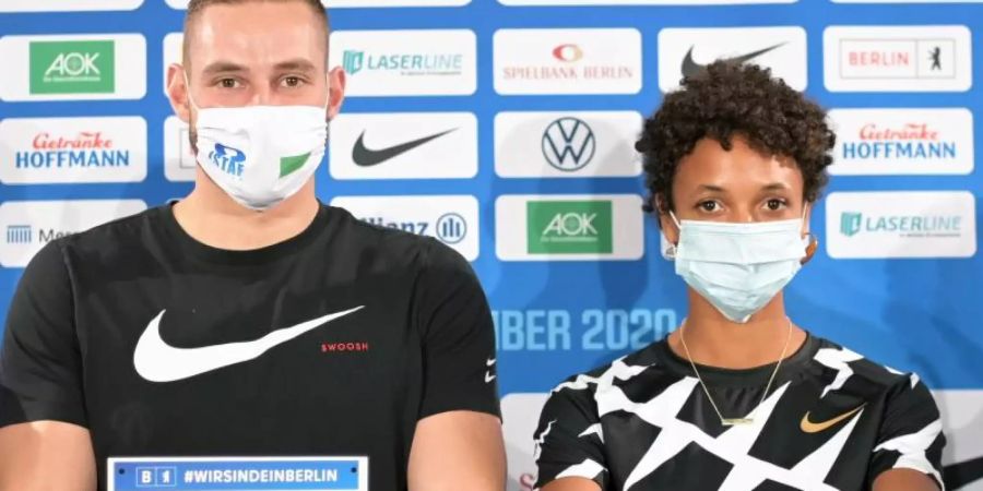 Johannes Vetter und Malaika Mihambo können eine ordentliche Siegprämie einstreichen. Foto: Soeren Stache/dpa-Zentralbild/dpa