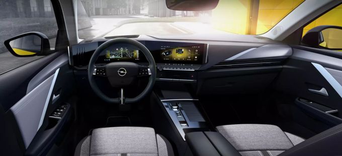 Ein Blick auf das Pure Panel vom neuen Opel Astra. Opel Astra