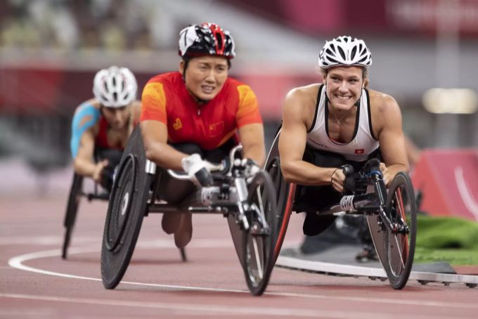 Catherine Debrunner holt in der Kategorie T53 an den Paralympics die Bronze-Medaille. paralympics