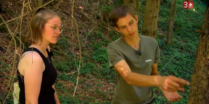 Laura und Röbi im Wald. bauer ledig sucht