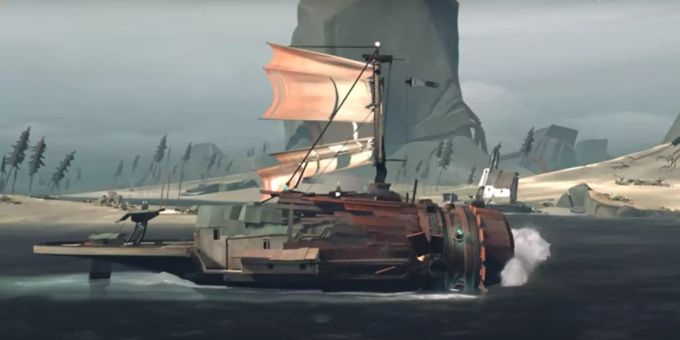 Ein Schiff in «FAR: Changing Tides». far changing tides