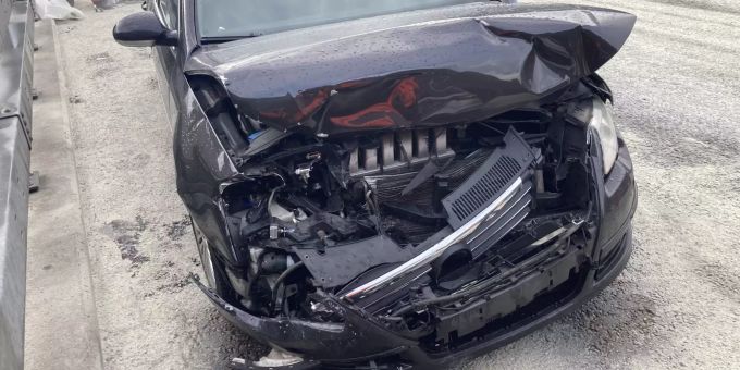 Beim Unfall wurde niemand verletzt. Unfall