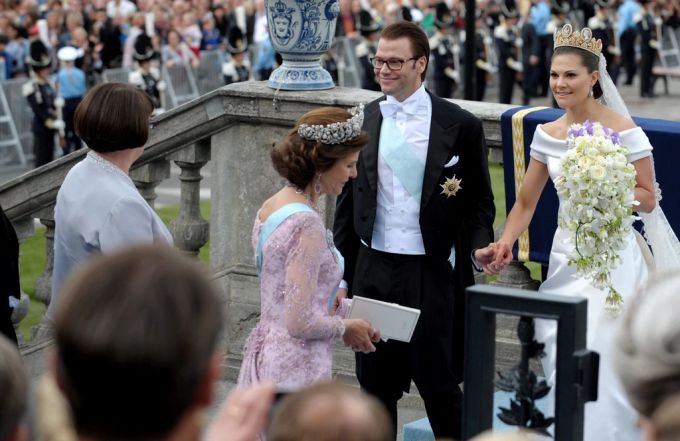 Kronprinzessin Victoria von Schweden und Prinz Daniel bei der Hochzeit im Juni 2010, Victoria von Schweden