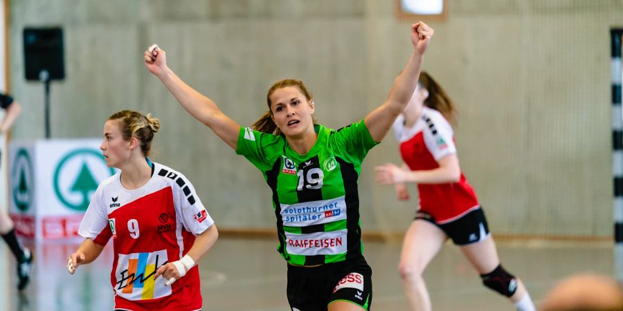 Nina van Polanen im Damen SPL2 des Handball-Vereins Olten während der Aufstiegsspiele Saison 20/21 gegen Herzogenbuchsee. - Olten