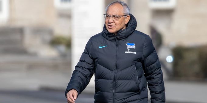 Gekommen, um den Abstieg zu verhindern: Felix Magath ist bis Saisonende Trainer von Hertha Berlin. Hertha Berlin Felix Magath