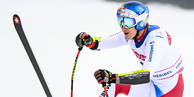 Marco Odermatt fährt im Super-G in Courchevel auf Rang zwei. Marco Odermatt Super-G
