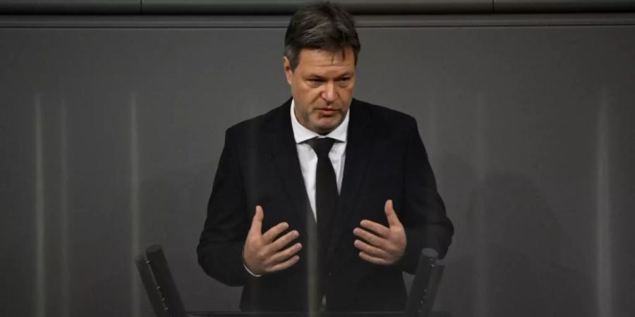 Bundeswirtschaftsminister Habeck im Bundestag