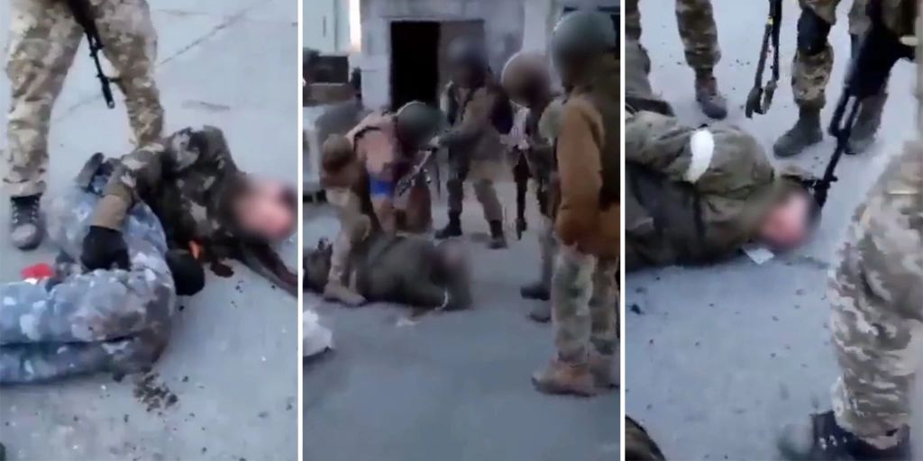 Torture video of Ukraine soldiers causes a sensation