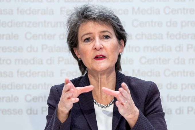 Bundesräting Simonetta Sommaruga ist Vorsteherin des Eidgenössischen Departements für Umwelt, Verkehr, Energie und Kommunikation und setzt sich für das Mediengesetz ein. Mediengesetz