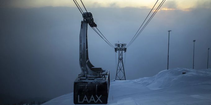 Eine Gondel in Laax GR. (Archivbild) laax gondel